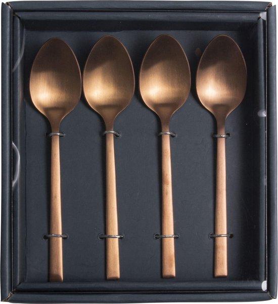 Gusta lepeltjes koper - RVS - 14 cm