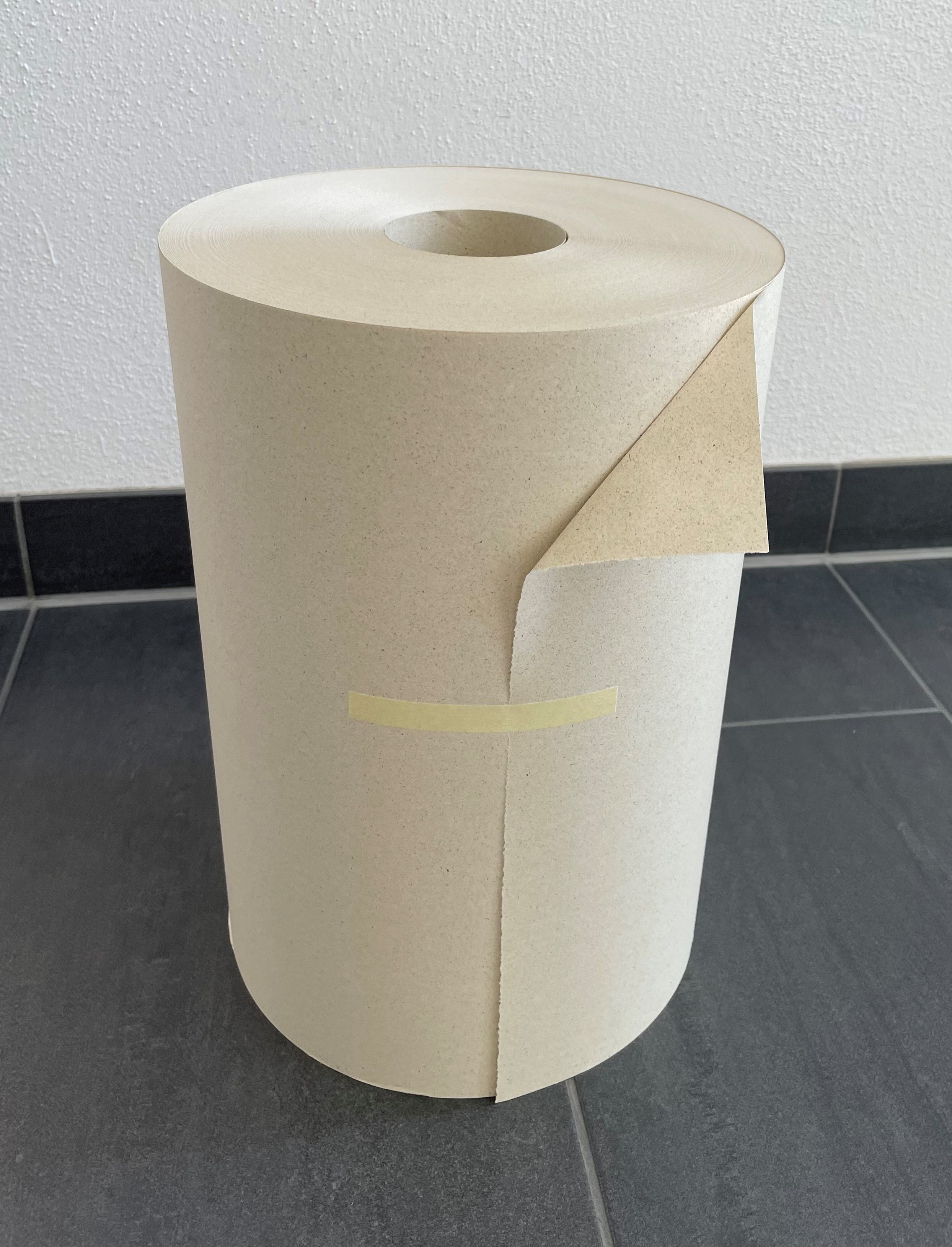 Papier Kurz GmbH Graspapier Packpapier Rolle RB 35cm 410m 11,5 kg grau ohne Hülse Spenderrolle 01.0250.01