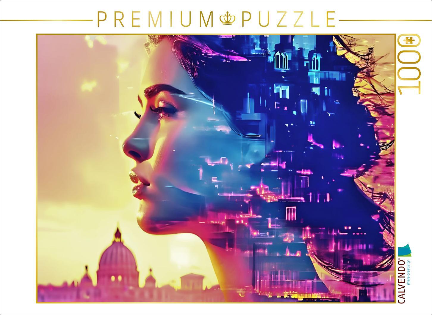 CALVENDO Puzzle Weltliche Grazie in Rom | 1000 Teile Lege-Größe 64x48cm Foto-Puzzle für glückliche Stunden