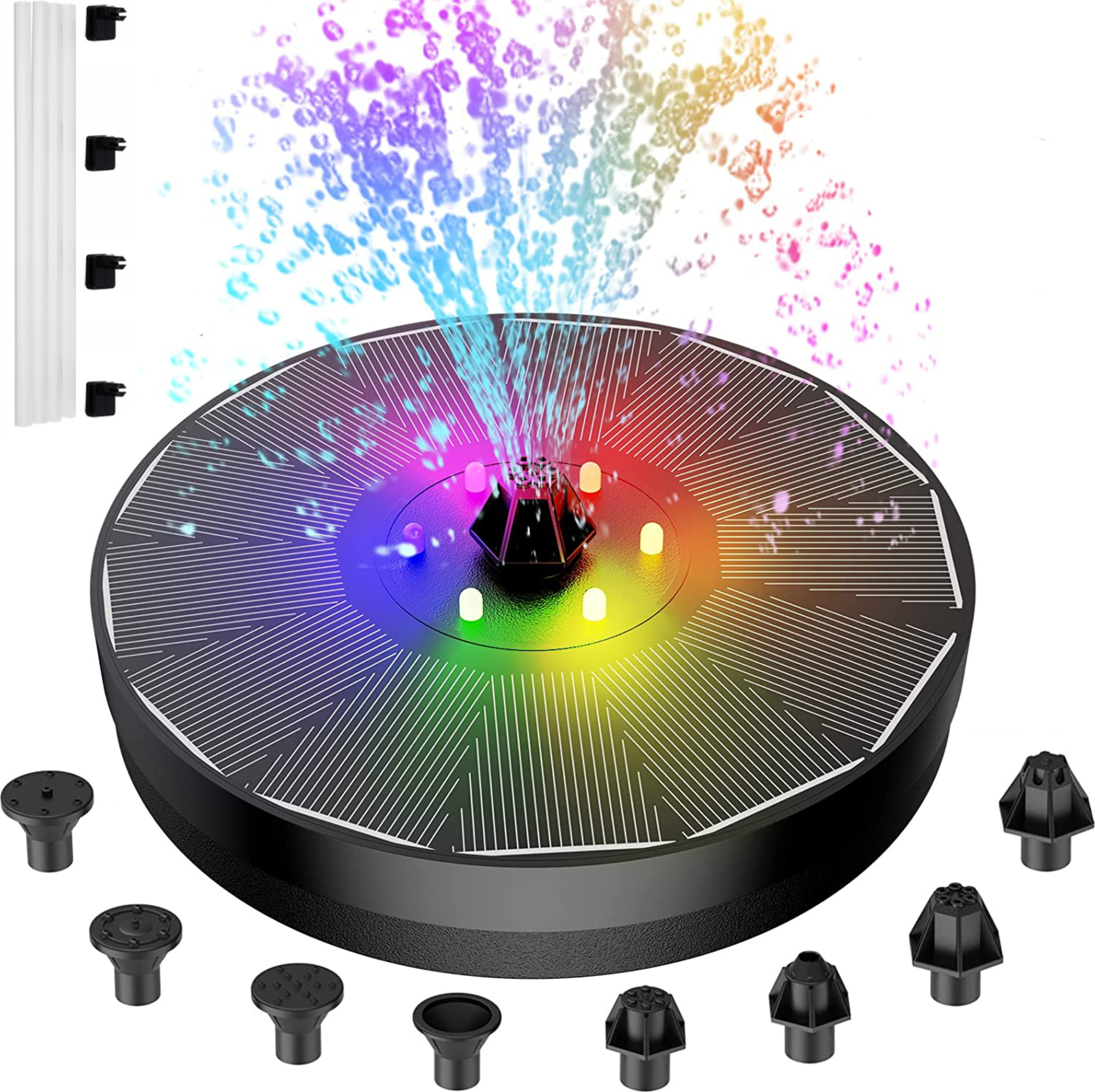 Solar Springbrunnenpumpe 100W - 16.4ft Hub, Monokristallin, Mit Energiespeicher