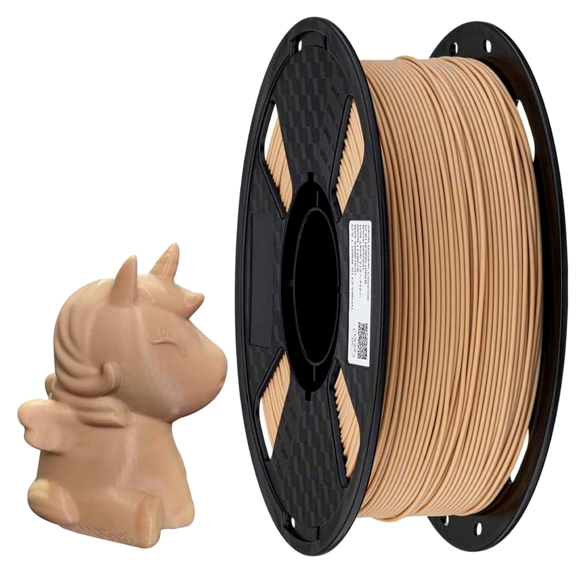 Markenlos PLA Max + Wood Filament, 1,75 mm, 1 kg, 3D-Drucker-Filament, 1 kg Spule, 3D-Druckmaterialien, PLA-Holzfarbe