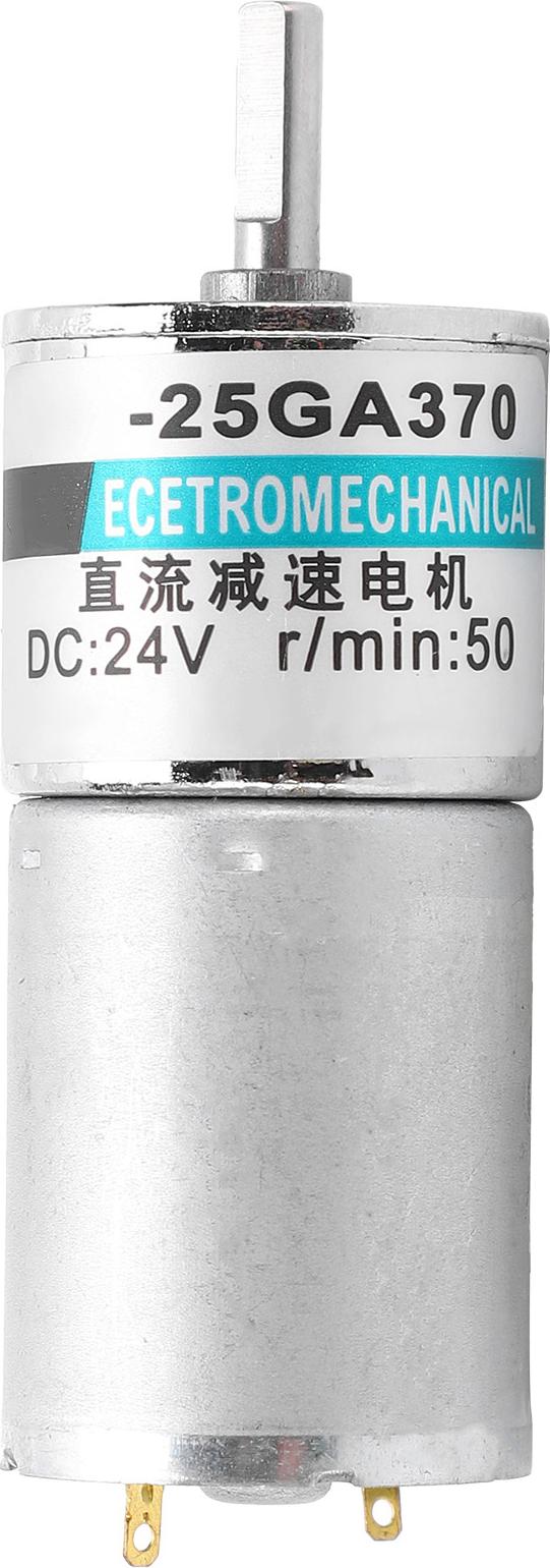 TWO TREES Gleichstrom-Getriebemotor, Mikro-Langsamläufer, CW/CCW, Permanentmagnet, für automatisierte Industrie, 24 V, XD?25GA370, 50 U/min