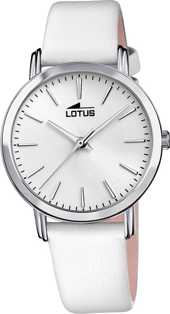 Lotus kožené dámske náramkové hodinky biele Módne trendy D2UL18738/1