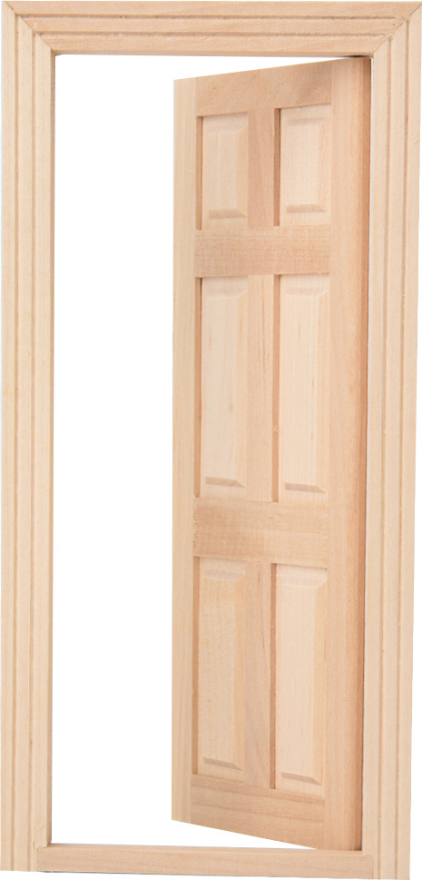 Cocosity Mini Puppenhaus Tür, Puppenhaus Tür, Puppenhaus Holzpuppe, 1:12 Puppenhaus Puppe, 1:12 Puppenhaus Tür aus Holz