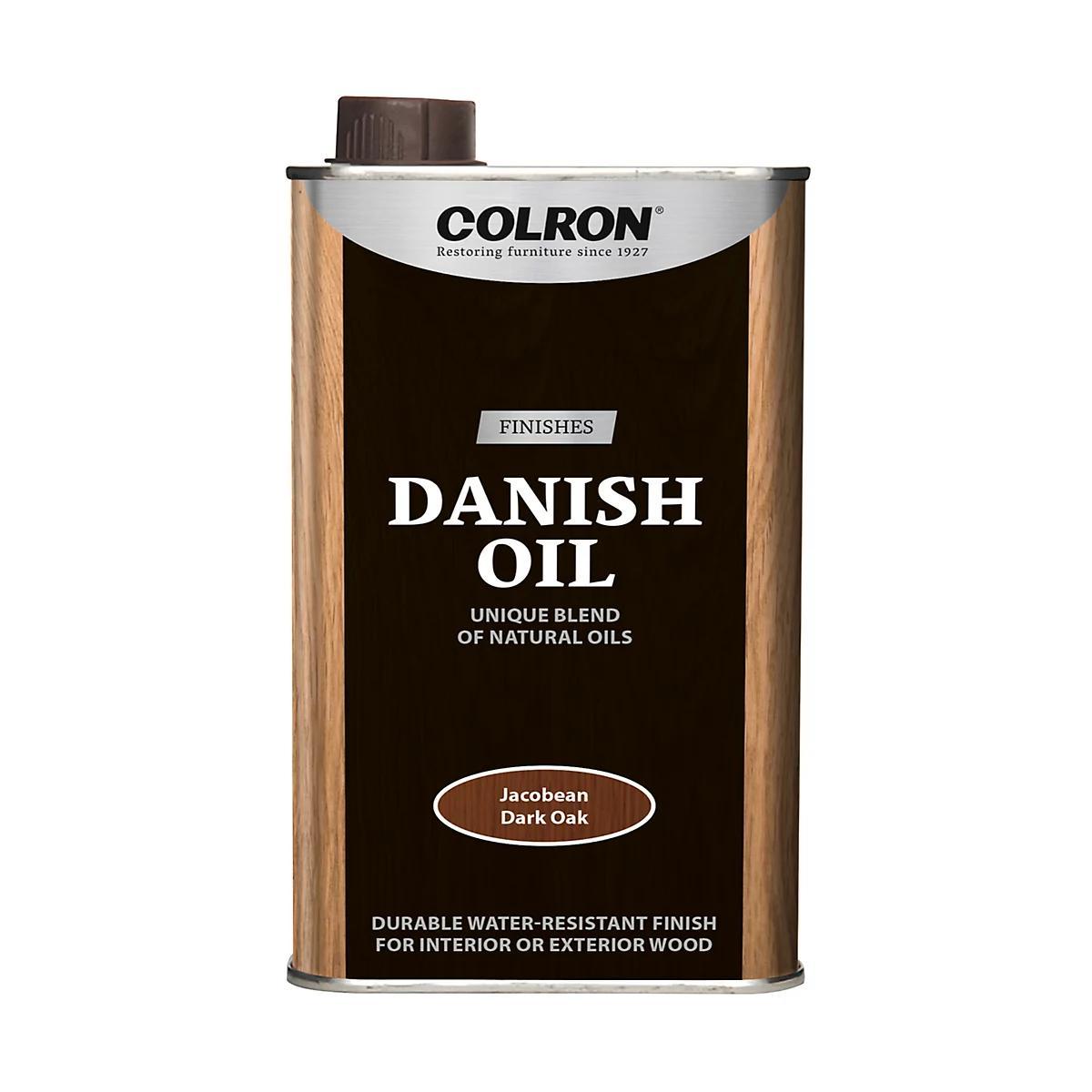 Colron Danish Oil Jacobean Dark Oak 500 ml – Dänisches Öl, färbendes Holzöl