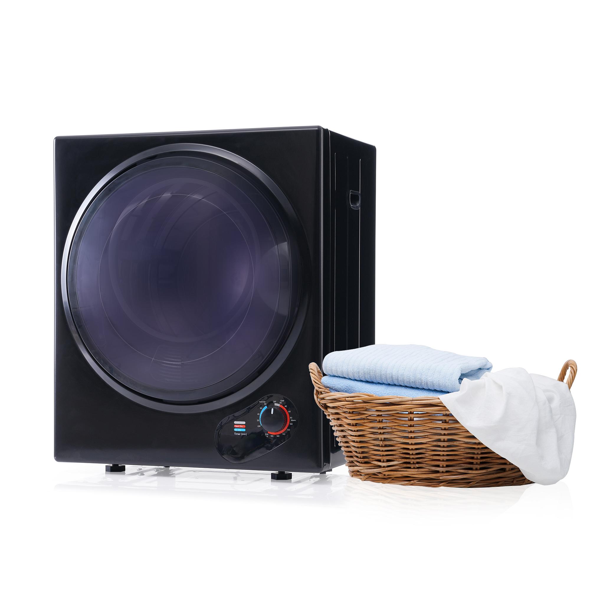 FORSMANO Ablufttrockner 2,5kg, Wandmontage Wäschetrockner, Timer, PTC-Keramikheizung, Doppelfilter, Edelstahltrommel, leise, Überhitzungsschutz