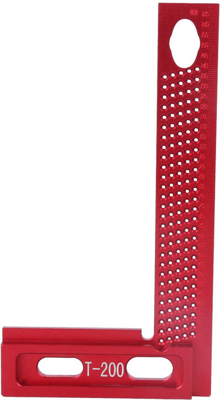 TWO TREES Lochlineal Messwerkzeug Holzbearbeitungszubehör Verschleißfest Rostfrei Aluminiumlegierung