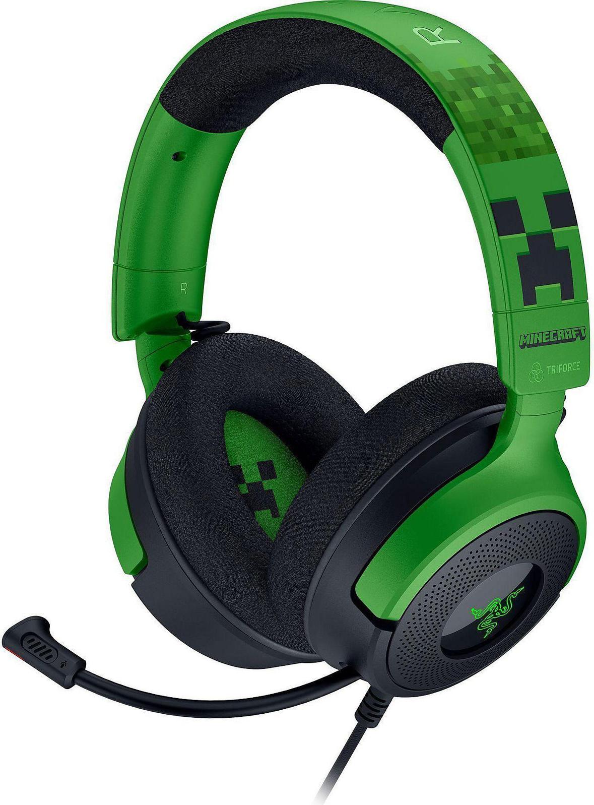 RAZER Razer Kraken V4 X Headset Káblová herná náhlavná súprava USB Type-C / USB Type-A Čierna, zelená
