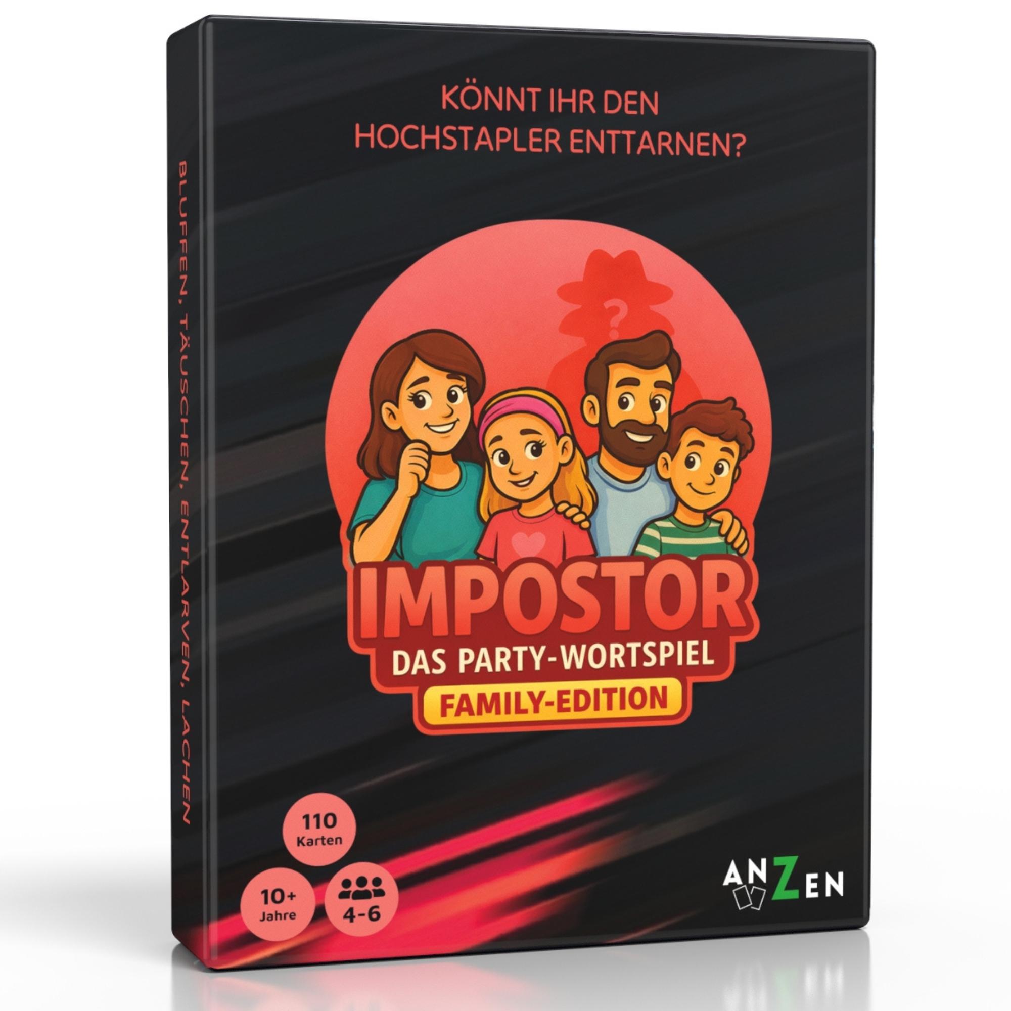 ANZEN - IMPOSTOR - Das Party-Wortspiel - Family Edition