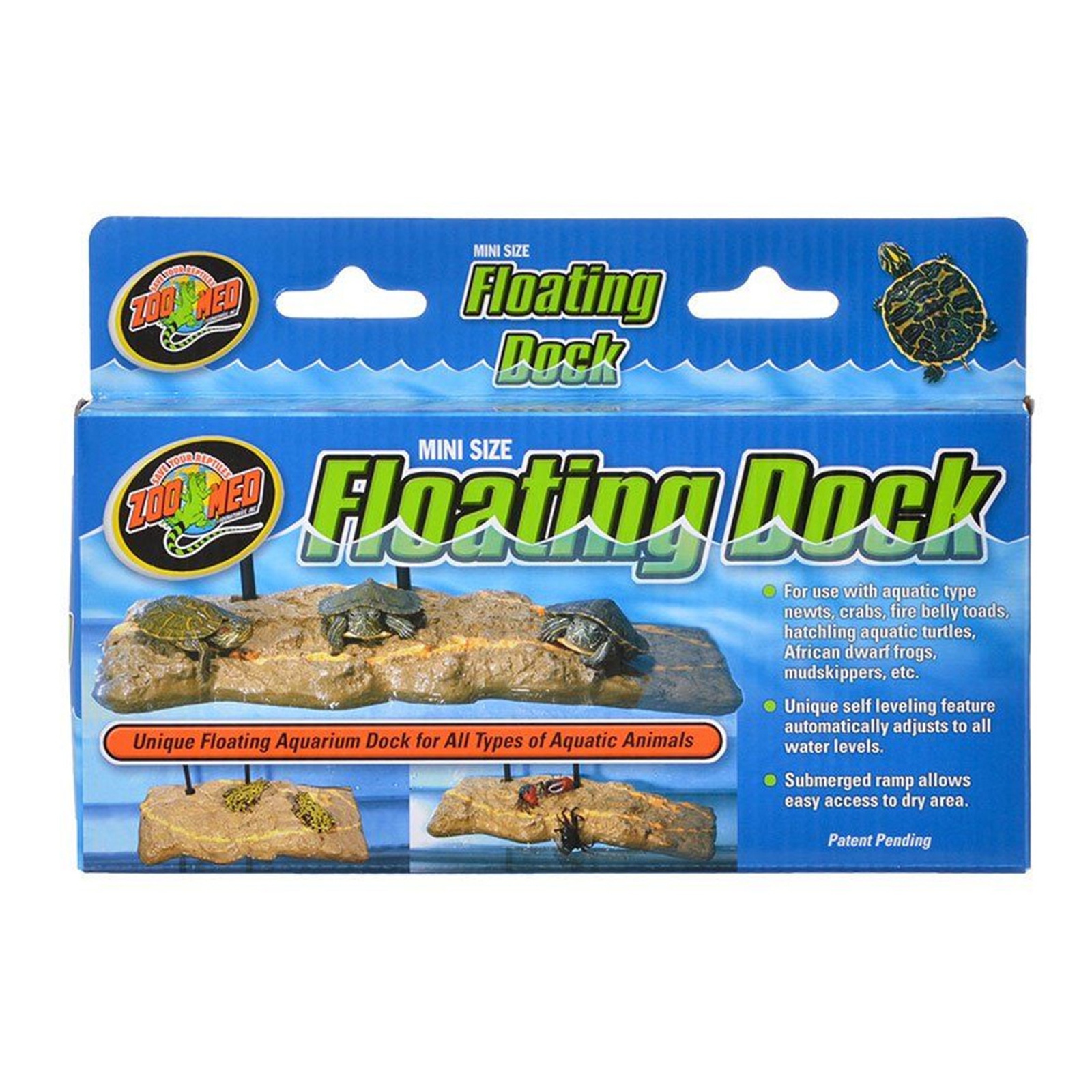 Zoo Med Europe Gezoomtes Schildkröten-Dock - Mini-Insel für Schildkröten 8X20Cm ZMTD5