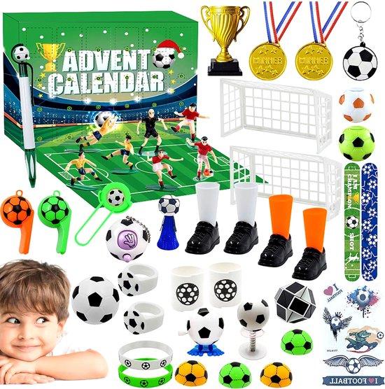 Happyment Adventskalender 2024 – Fußball – Kinder – Sportlich – 24 Überraschungen – Weihnachtsgeschenk