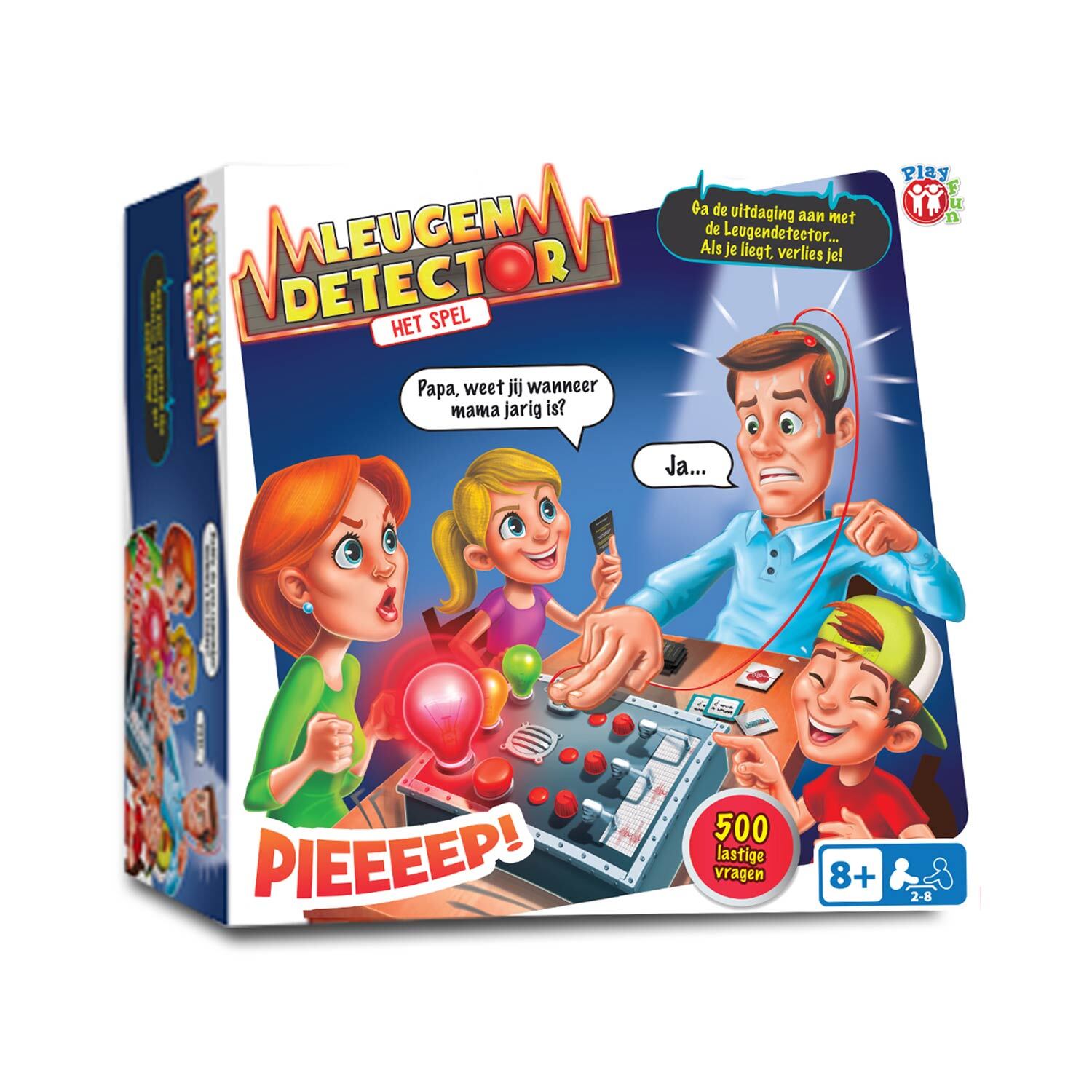 Play Fun Partyspiel Leugen-Detektor für 2-8 Spieler, Spieldauer 60-119 Min., 12x26,5x27 cm 96967