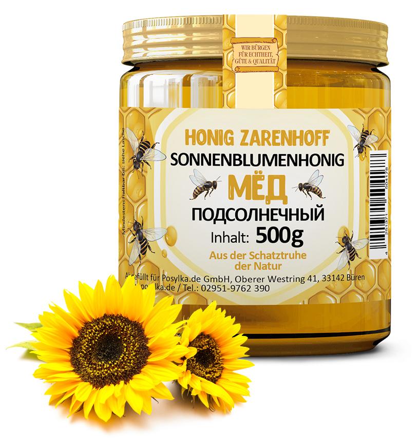 Zarenhoff Sonnenblumenhonig cremig 500 g