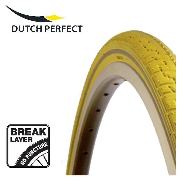 Dutch Perfect Niederländische Reifen von Niederländisch perfekt 28 x 1,40 40-622mm Anti-Lauggelb mit Reflexion 38DPJ