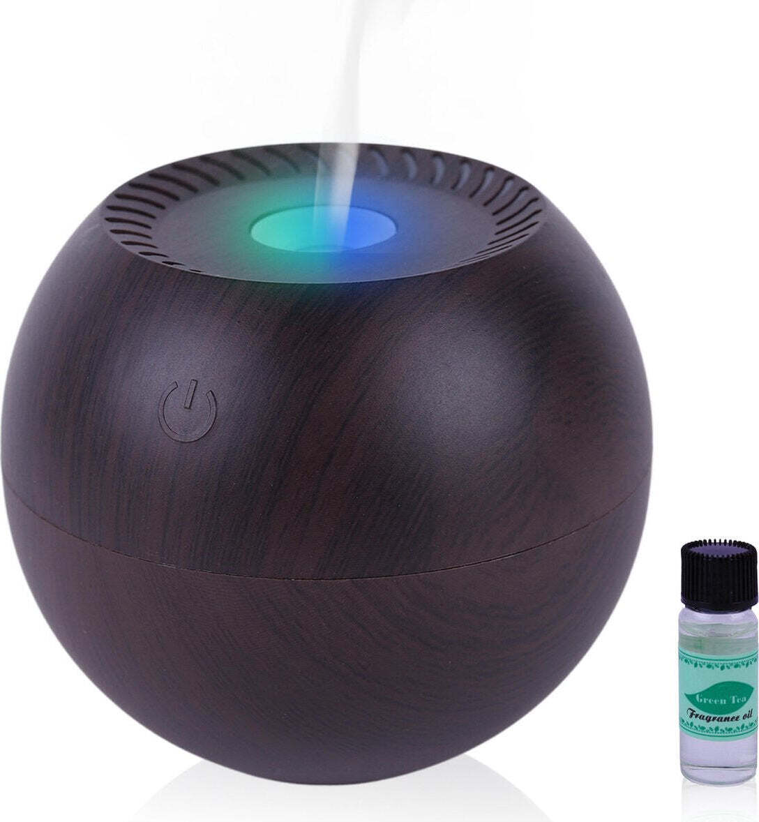 Niceey Aroma-Diffuser und Luftbefeuchter, Emittierender Kaltdampf, mit befeuchtenden und Aromatherapie-Eigenschaften, Braun