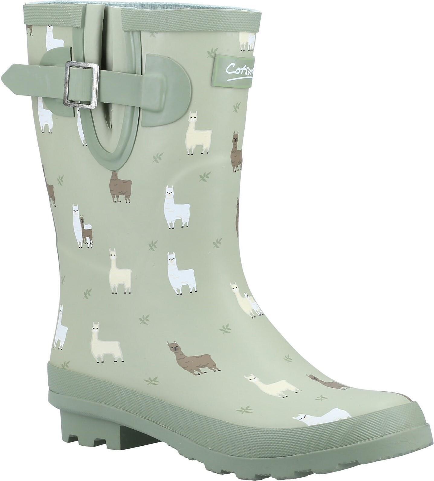 Cotswold - Damen Gummistiefel "Farmyard", Alpaca FS9711 (40 EU) (Grün)