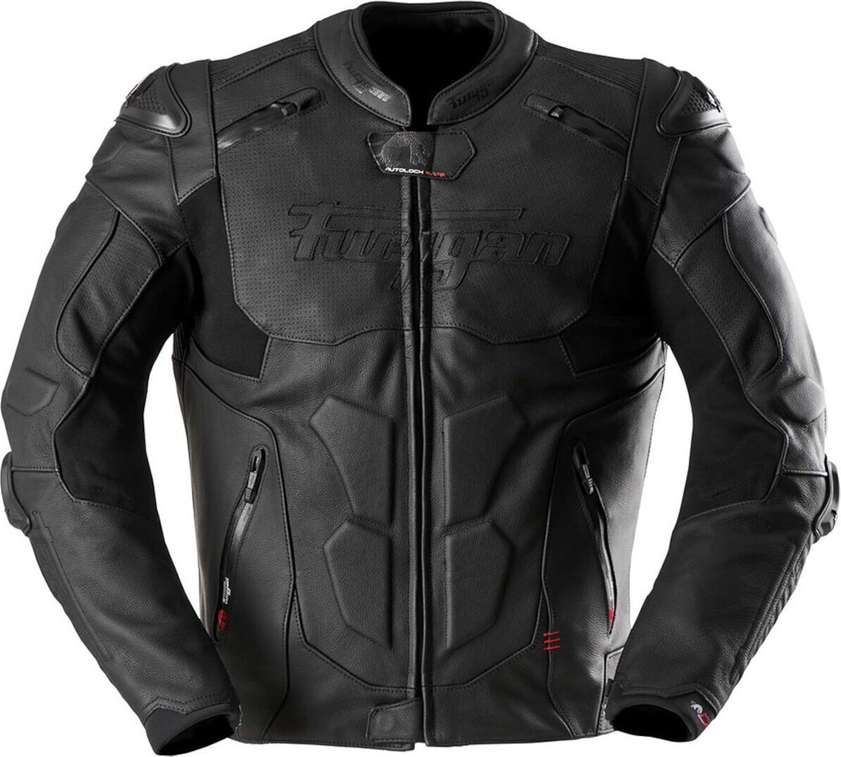 Furygan Ghost Evo Motorrad Lederjacke, schwarz, 2XL 65069-XXL-100