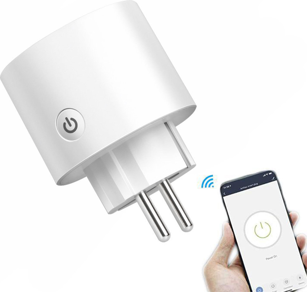 ROSFIX 16A WiFi Smart-Steckdose mit Wattmeter-Funktion