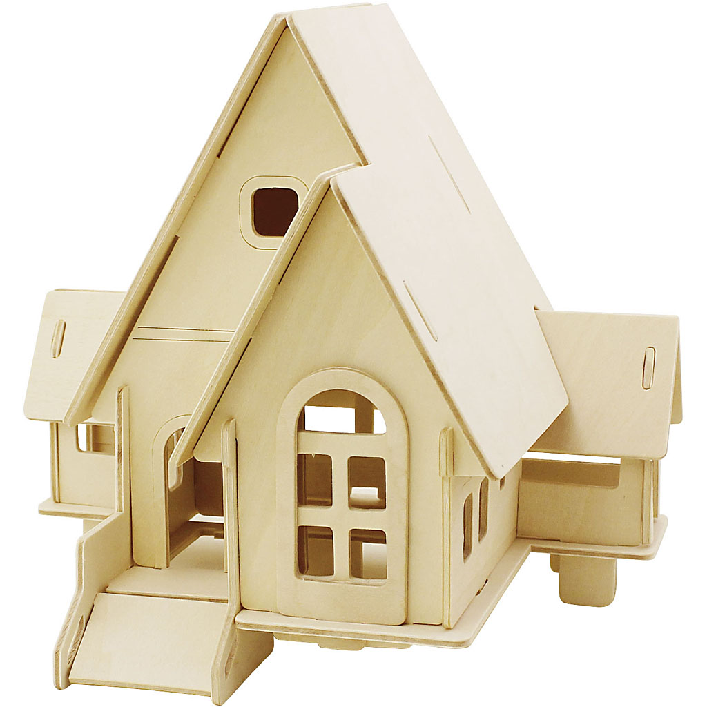 Creativ Company CC 3D-Holzbaukasten-Haus 57874