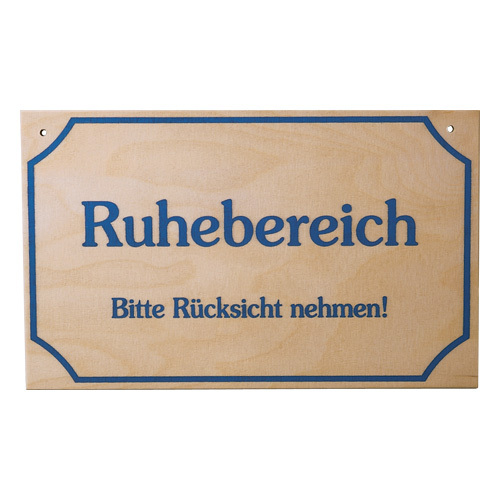 Finnsa Hinweisschild "Ruhebereich" 5443