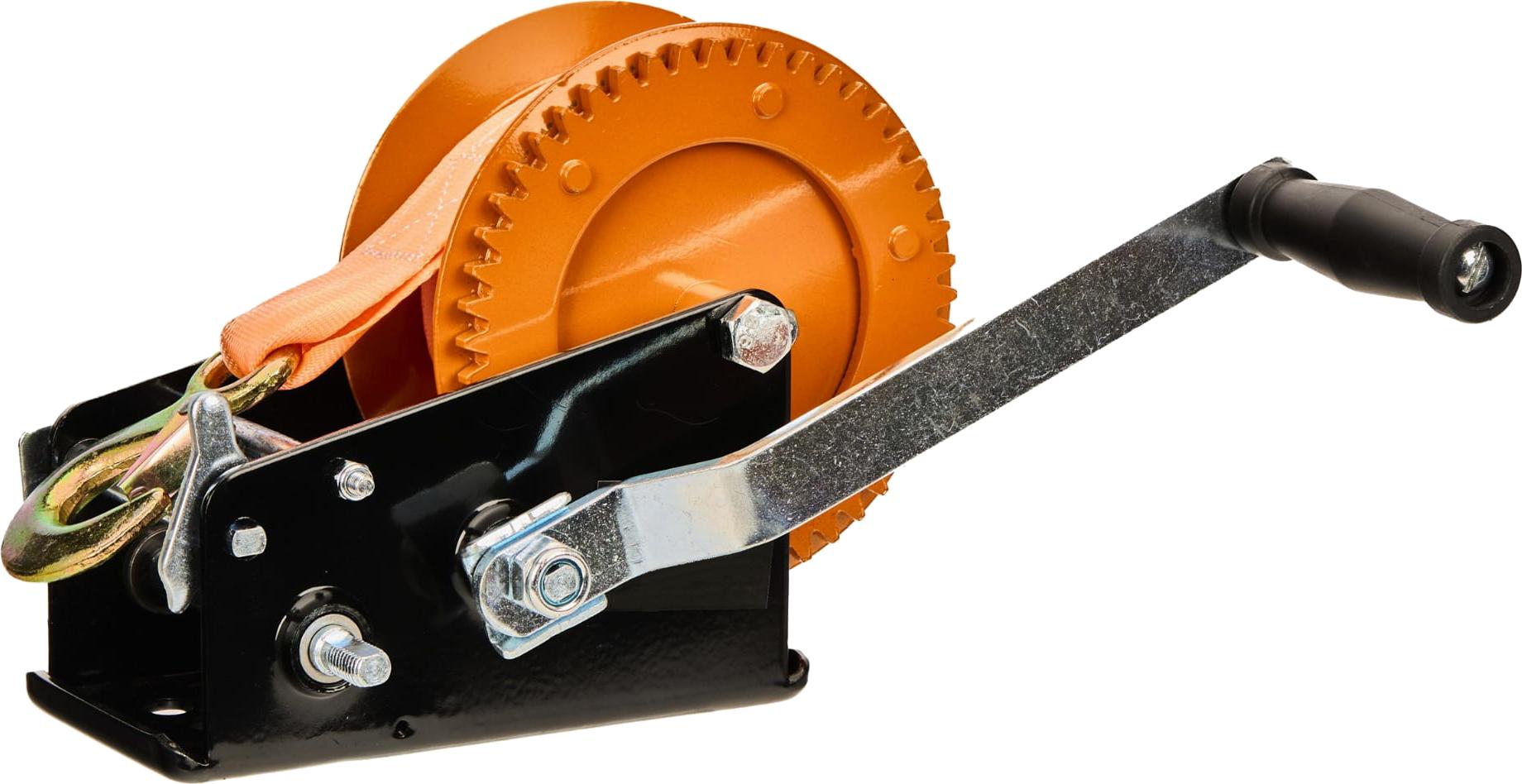 KRAFT&DELE | Handwinde, 1588kg, 10m, Gurtwinde, Bergungswinde, Bootswinde, Winde KD1315