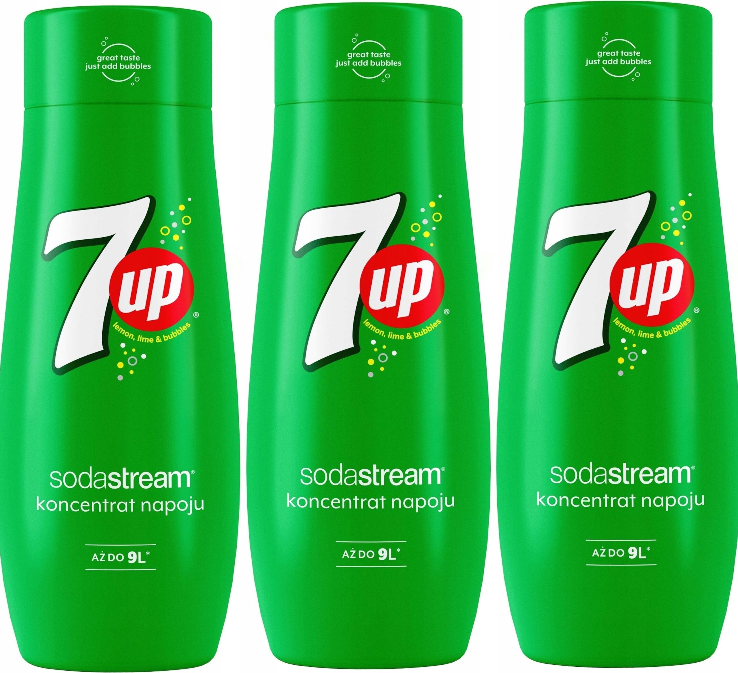 sada 3 koncentrátov SodaStream 3x 7UP