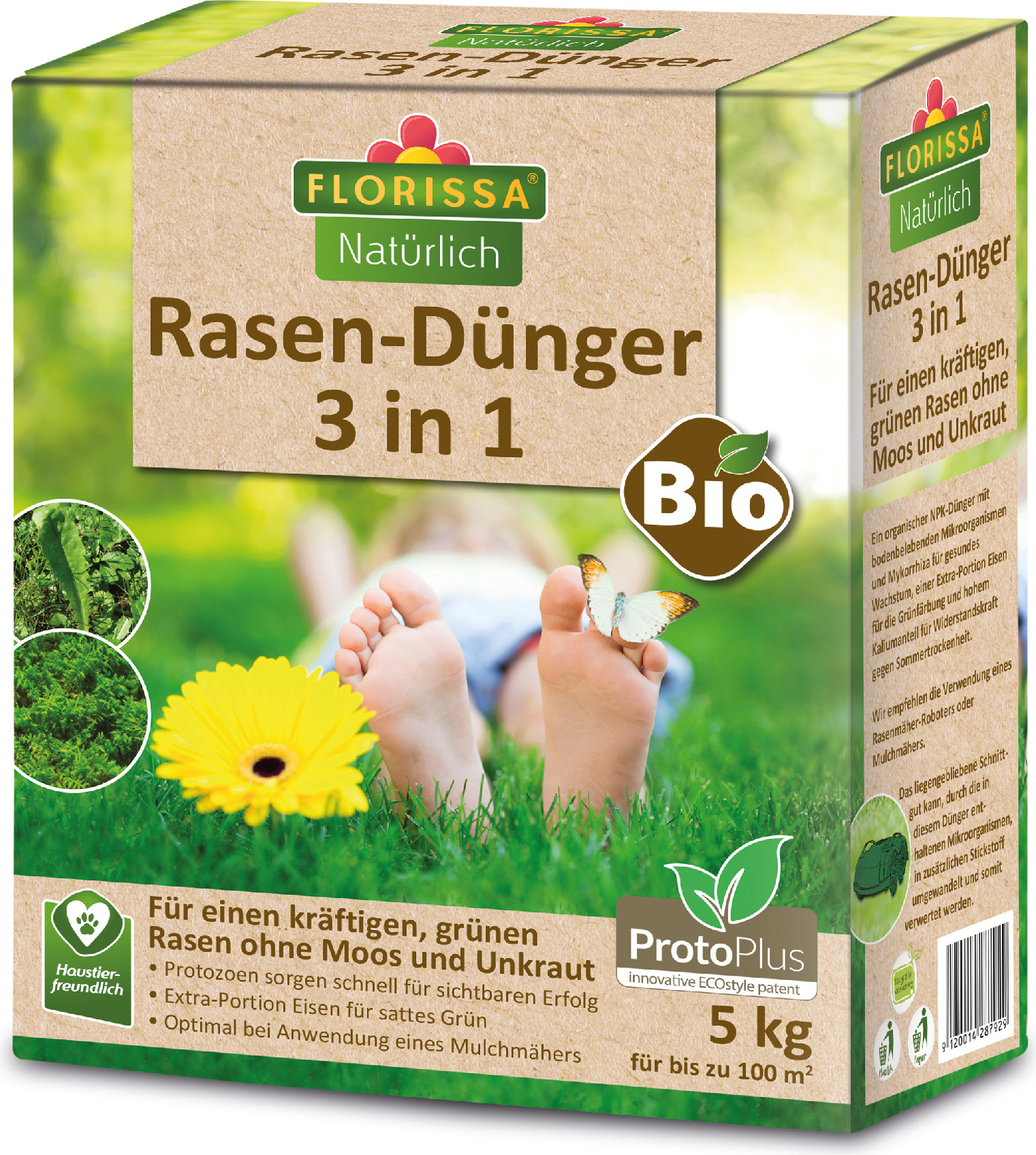 Proto Plus Rasendünger '3 in 1' (5 kg) | Rasendünger von Florissa 58792-fa