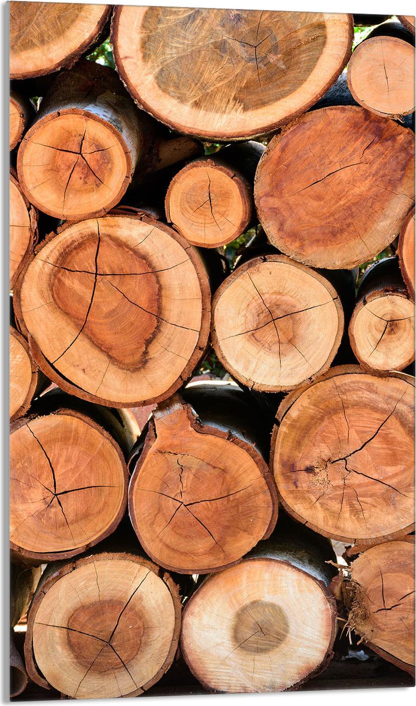 TMK ArtDeko Herdabdeckplatte 30x52 Glaskeramikfeld Abdeckung Spritzschutz Glasplatte Deko Schneidebrett, Holz Braun