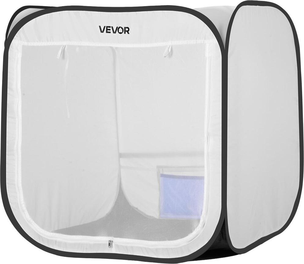 VEVOR Tragbares Lackierzelt, 720 x 725 x 750 mm, tragbares Pop-up-Spritzlackierzelt mit Netztür, Spritzlackierzelt für Schränke, Stühle, Modelle, Tische, Pop-up-Design, effizienter Luftstrom