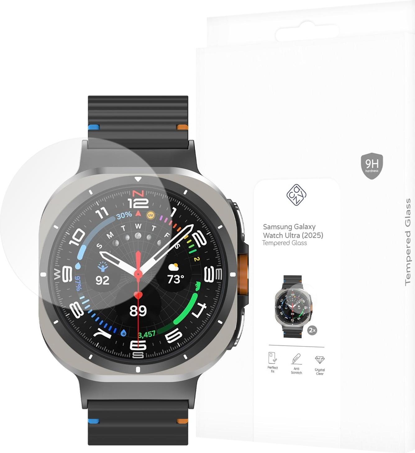 Schutzfolie Samsung Galaxy Watch Ultra (2025) - Panzerglas - Cazy - Transparant SSGWU25SPG