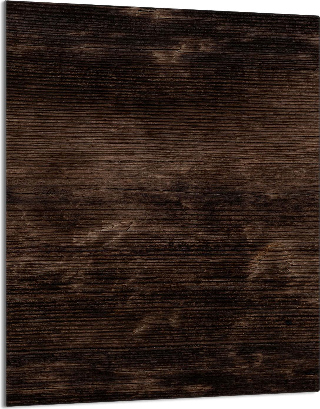 TMK ArtDeko Herdabdeckplatte 40x52 Glaskeramikfeld Abdeckung Spritzschutz Glasplatte Deko Schneidebrett, Holz Braun