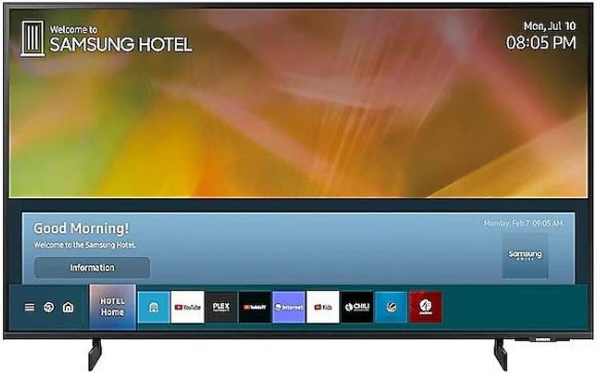 Samsung HG43AU800EEXEN Televízor pre hostí 109,2 cm (43") 4K Ultra HD Smart TV čierny 20 W