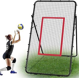 Akhan Verstellbares Volleyballnetz, 2,2 x 1,2 m, Volleyball-Trainingsgerät für Lacrosse, Baseball, Fußball, Tennis, Hinterhof, Volleyball, Rebounder, Schlagen, Servieren, Passen, Spike-Übung 174881716
