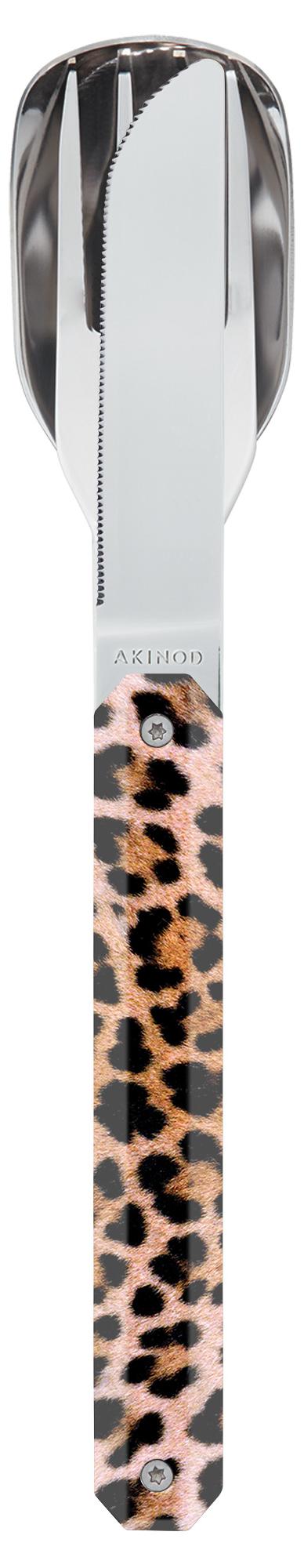 Akinod 12h34 Besteckset feststehend Leopard A01M00090