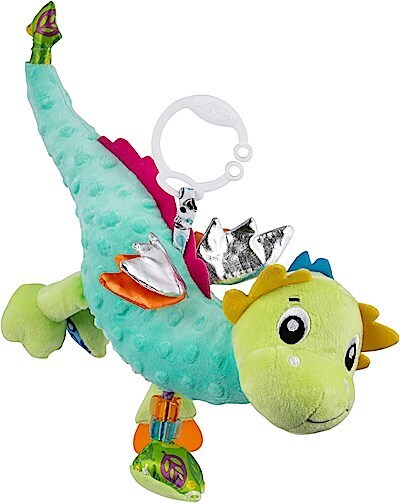 Playgro Sensory Friend Drache - Babyspielzeug - Motorik - Babysensorik - Babyrassel - Babymotorik - Kinderspielzeug - farbig