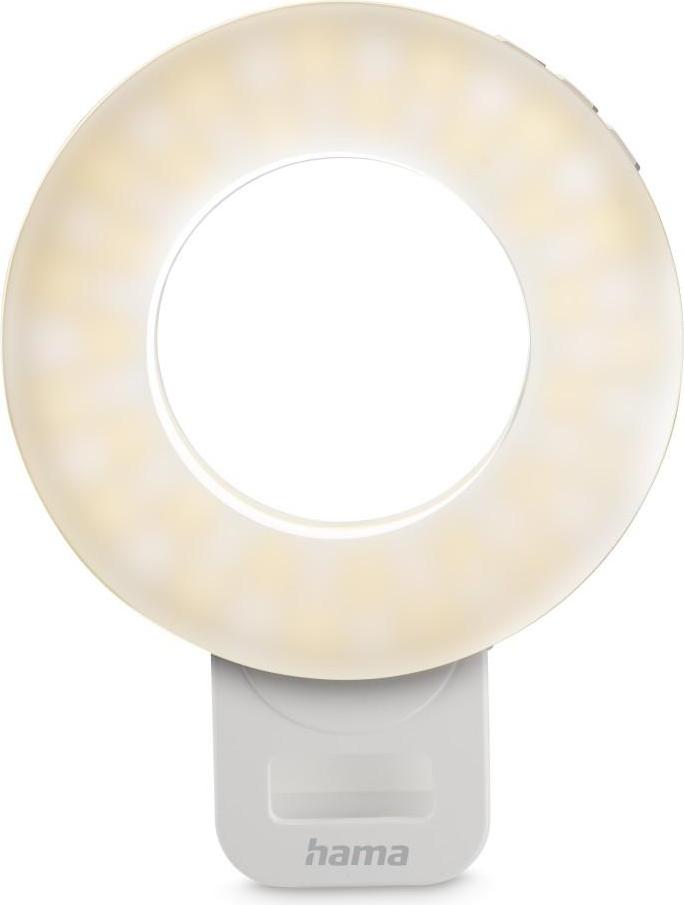 HAMA LED-Ringleuchte "ToGo", Clip-On-Ringlicht für Handy, aufladbar, 3 Modi (00004674) Ringlicht