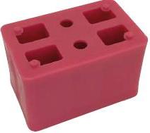 Harpun Distanzunterlagen 80x50 Dicke 50 mm Kunststoff-Distanzstücke bis 2 Tonnen