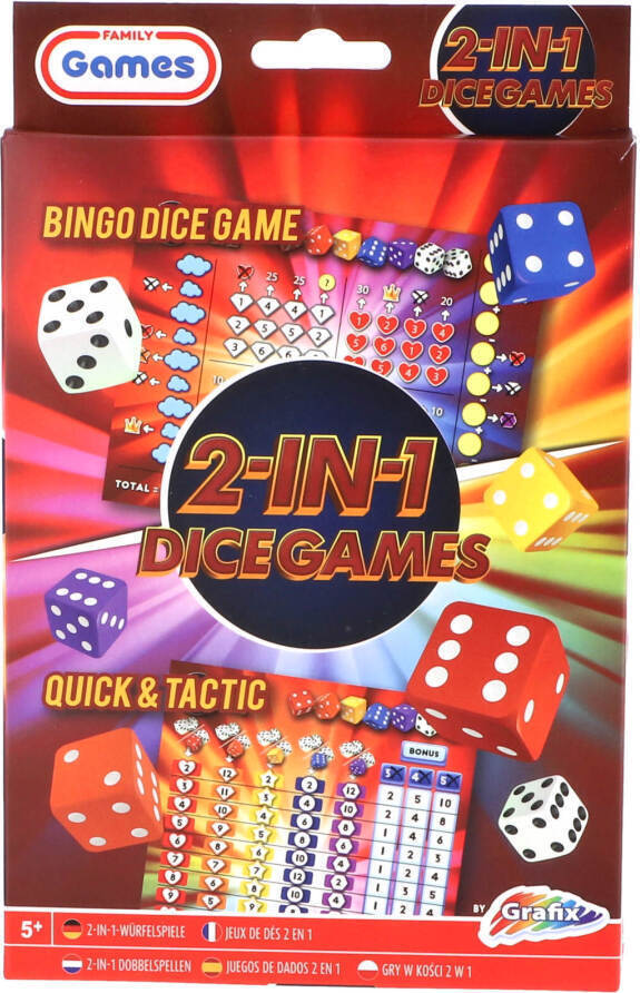 Grafix Würfelspiel 2In1 Würfelspiel 2512107