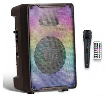 GGV 8136 Bluetooth reproduktor, LED podsvietenie, mikrofón, diaľkové ovládanie, 10 W, čierny