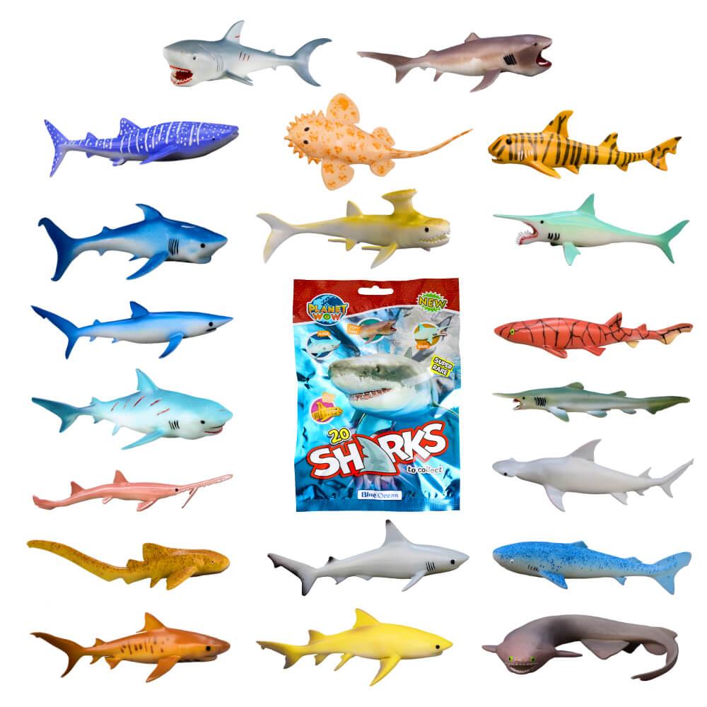 Panini Blue Ocean Sharks Sammelfiguren 2026 - Planet Wow Hai Figur - Alle 20 Figuren