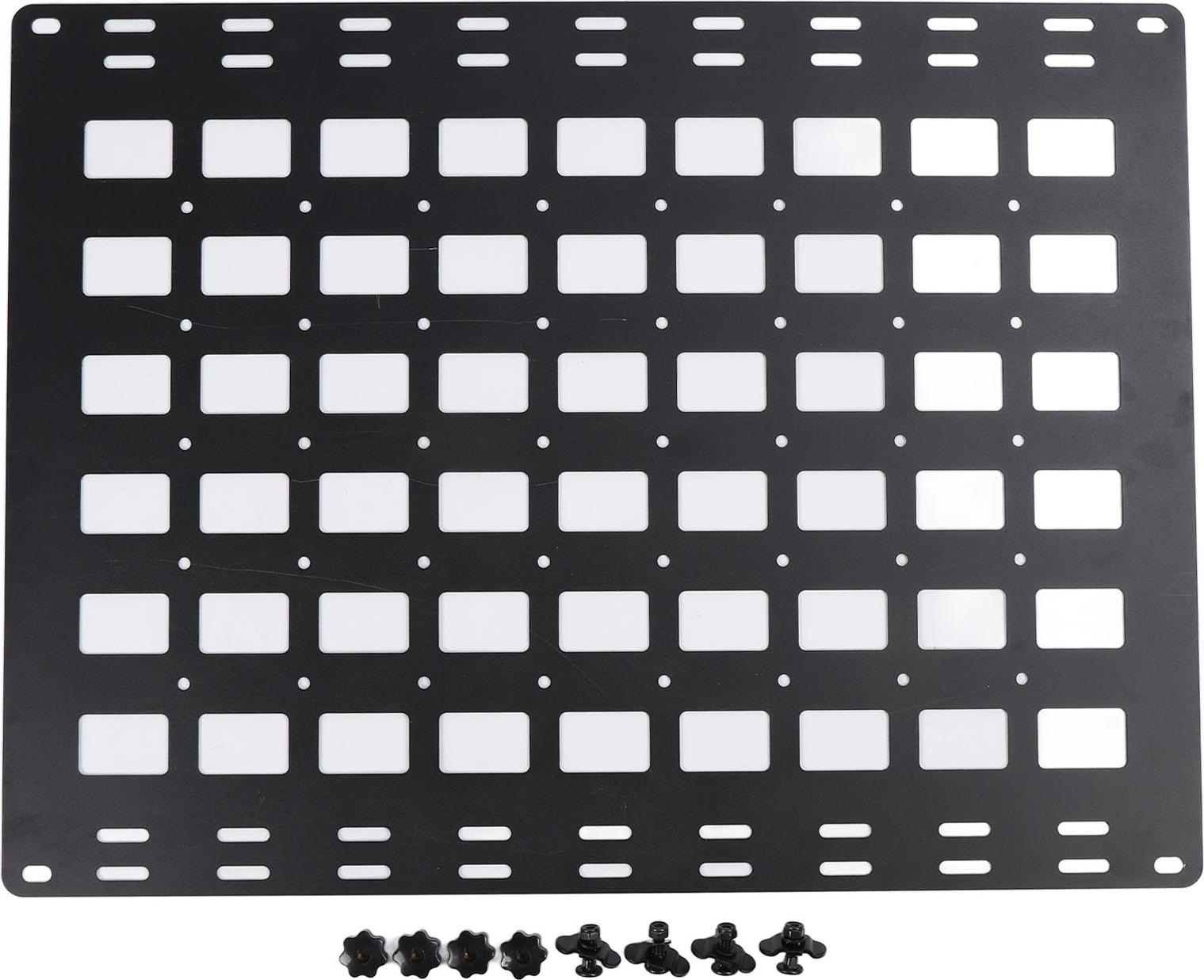 Gistuch 800 x 600 2 mm LKW -Betttafel Aluminiumlegierung Multifunktional mit Befestigungsbasis -Bahn -Schiene -Speicherorganisator