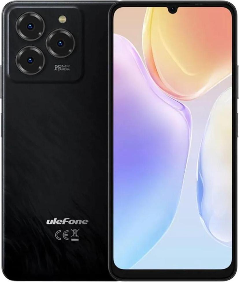 Ulefone Note 20 Pro, 17,1 cm (6.75"), 4 GB, 128 GB, 50 MP, Android 14, Čierna