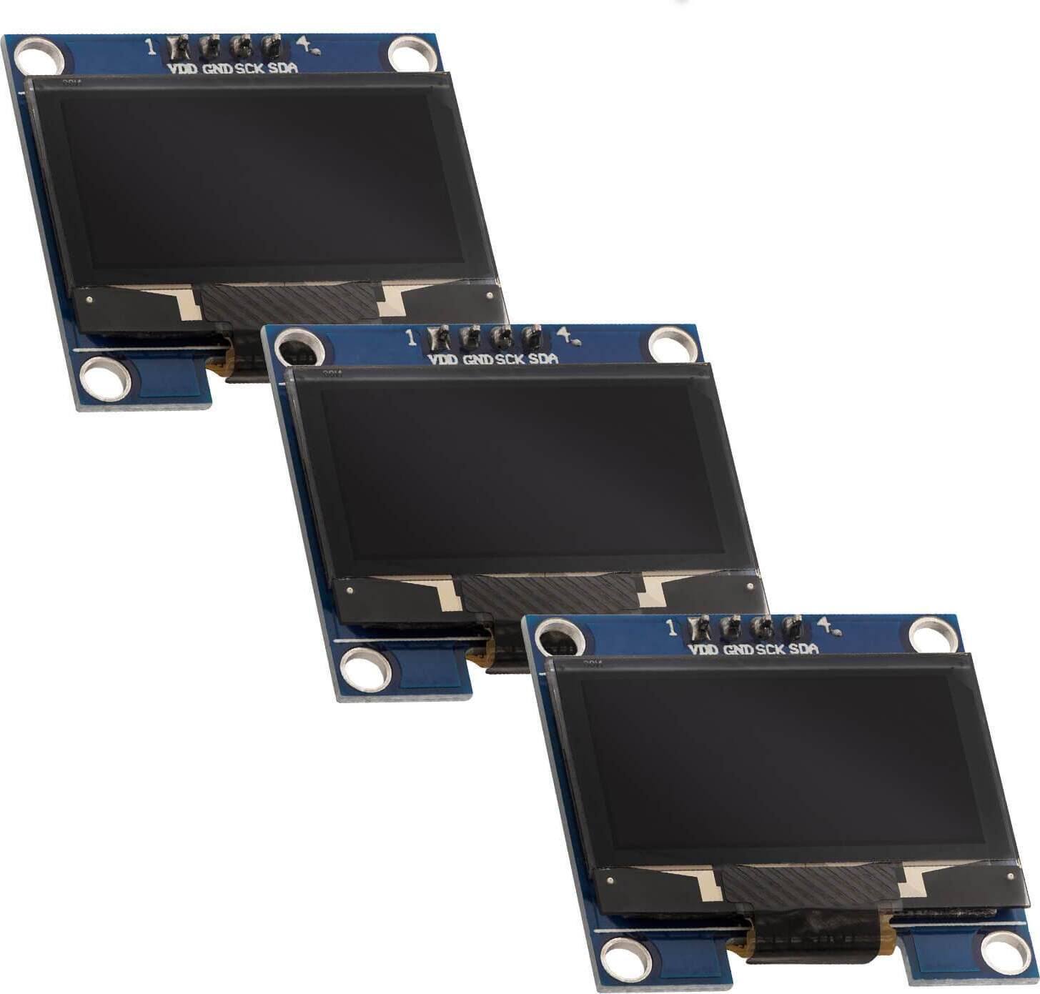 AZDelivery AZ-Delivery Displays 1,3 Zoll OLED I2C 128 x 64 Pixel Display kompatibel mit Arduino und Raspberry Pi, 3x OLED A 1-1