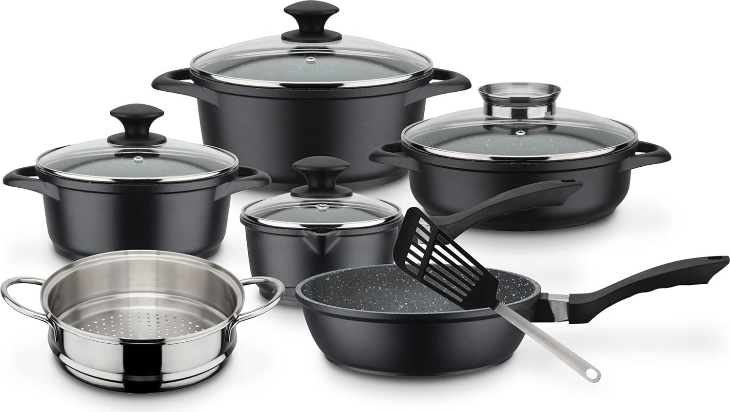 Markenlos Kochgeschirr - Kochgeschirrset - Topfset - Kochgeschirr Set