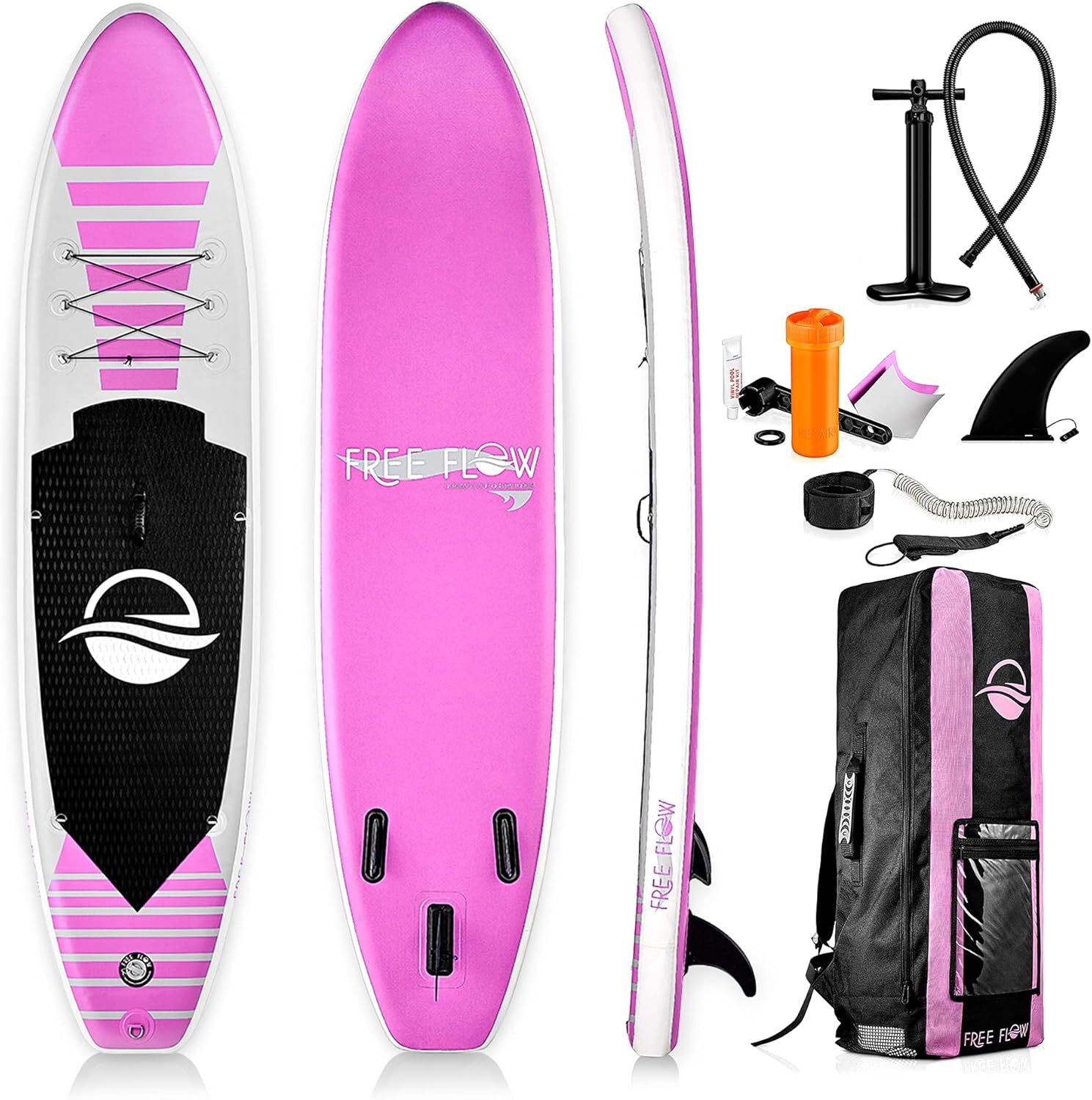 SereneLife Stand Up Paddling Board Set, kompletné príslušenstvo k SUP doske, Stand Up Paddle Board pre deti a dospelých, Surfboard a taška na prenášanie
