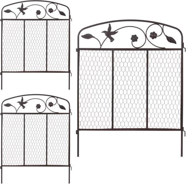 B2X Rabatt Zaun 3 Panele Keine Angaben