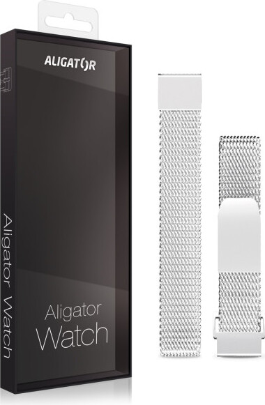 ALIGATOR Náhradní kovový emínek pro Aligator Watch Lady 16mm, stíbrný