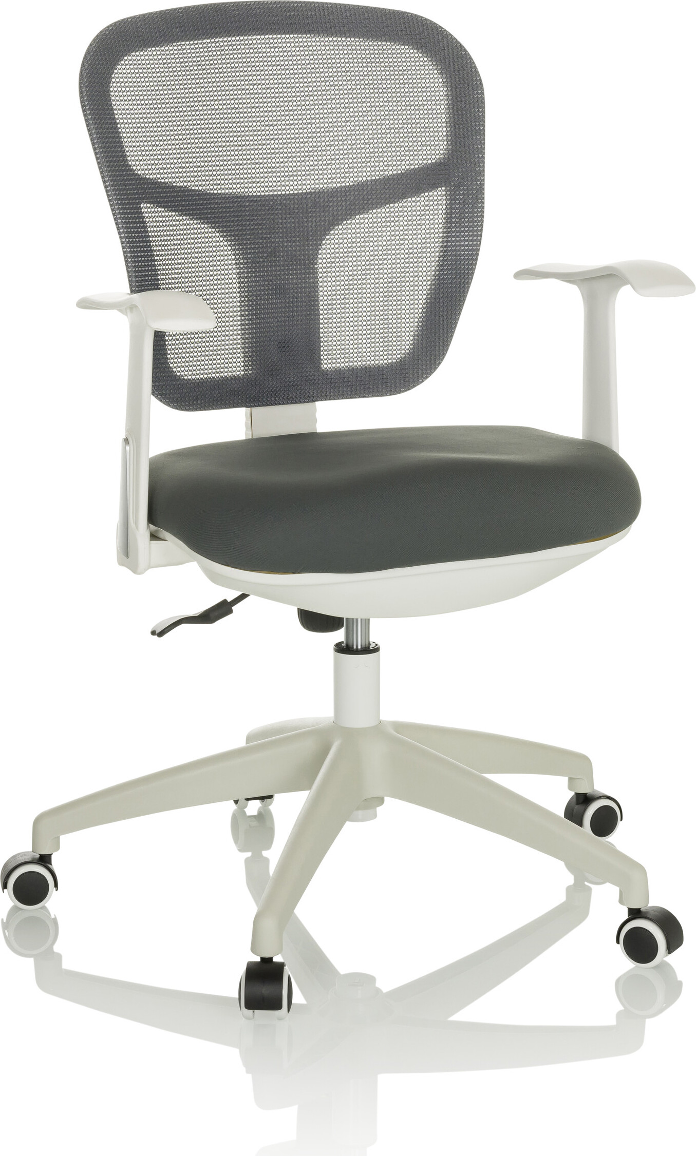 hjh OFFICE Kancelárska stolička pre domácnosti Kancelárska stolička TOP 108 W Kancelárska stolička s podrúčkami látka/síťovina Otočná stolička