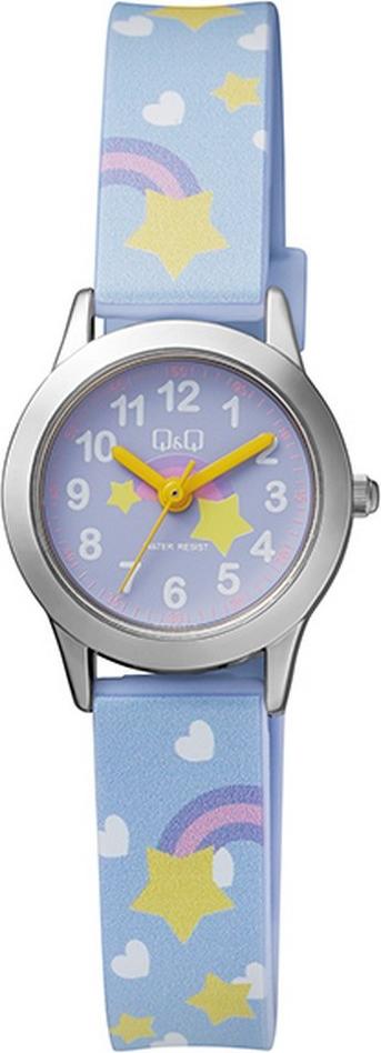 Q&Q Kinderuhr mit Kunststoffarmband, 3 bar QC29J315Y