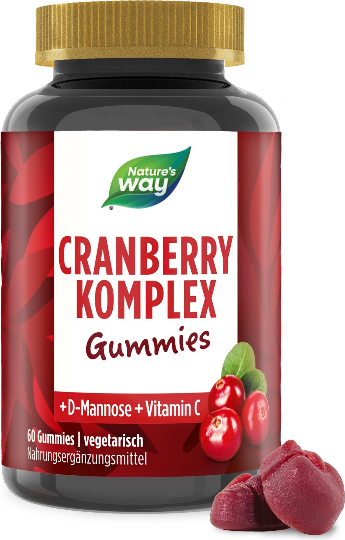 Nature's Way Cranberry Gummies – Cranberry & D-Mannose, Cranberry-Geschmack